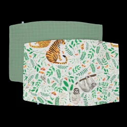 Cotton Muslin Pillowcase 2 Pack - Mighty Jungle