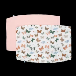 Cotton Muslin Pillowcase 2 Pack - Butterflies