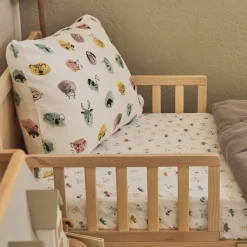 Cotton Muslin Pillowcase 2 Pack - Watercolor Critters
