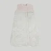 Cotton Muslin Quilted Sleep Bag - Grey Stripe