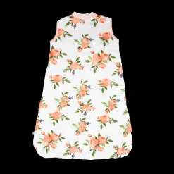 Cotton Muslin Quilted Sleep Bag - Watercolor Roses