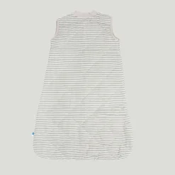 Cotton Muslin Quilted Sleep Bag - Grey Stripe