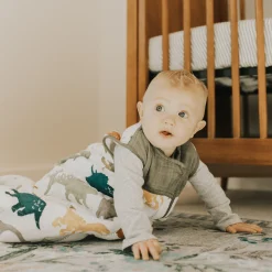 Cotton Muslin Quilted Sleep Bag - Dino Friends