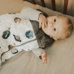 Cotton Muslin Quilted Sleep Bag - Planetary