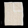 Cotton Muslin Quilted Throw - Adobe Checker