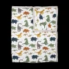 Cotton Muslin Quilted Throw - Dino Friends