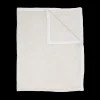Cotton Muslin Quilted Throw - Tan Gingham