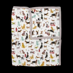 Cotton Muslin Quilted Throw - Woof
