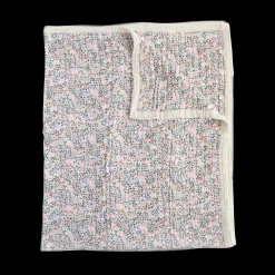 Cotton Muslin Quilted Throw - Pressed Petals
