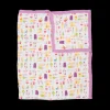 Cotton Muslin Quilted Throw - Brain Freeze