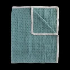 Cotton Muslin Quilted Throw - Wallflower