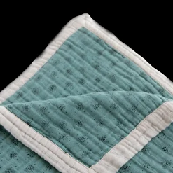 Cotton Muslin Quilted Throw - Wallflower