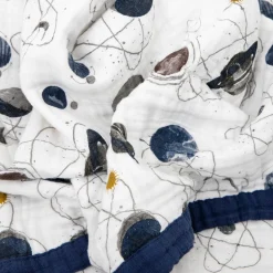 Cotton Muslin Quilted Throw - Planetary