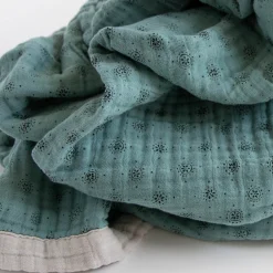 Cotton Muslin Quilted Throw - Wallflower