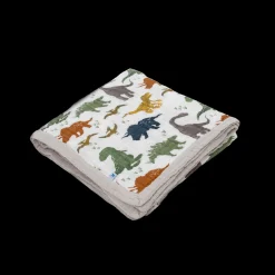Cotton Muslin Quilted Throw - Dino Friends