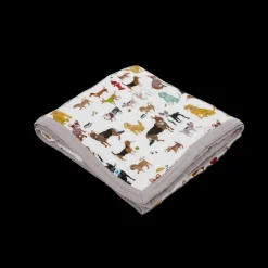 Cotton Muslin Quilted Throw - Woof