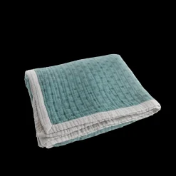 Cotton Muslin Quilted Throw - Wallflower