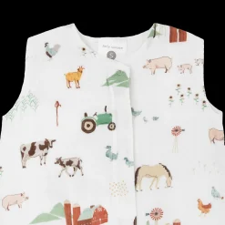 Cotton Muslin Sleep Bag - Farmyard