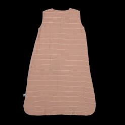 Cotton Muslin Sleep Bag - Mauve Stripe