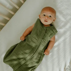 Cotton Muslin Sleep Bag - Fern