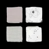Cotton Muslin Squares 4 Pack - Planetary