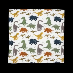 Cotton Muslin Squares 4 Pack - Dino Friends