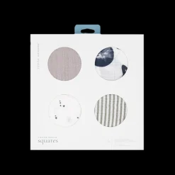 Cotton Muslin Squares 4 Pack - Planetary