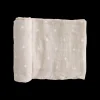 Cotton Muslin Swaddle Blanket - Taupe Cross