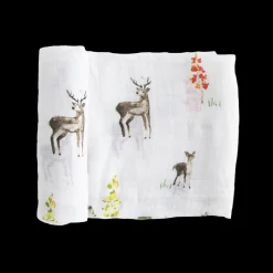 Cotton Muslin Swaddle Blanket - Oh Deer!