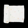 Cotton Muslin Swaddle Blanket - Party Dots