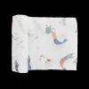 Cotton Muslin Swaddle Blanket - Mermaids