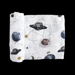 Cotton Muslin Swaddle Blanket - Planetary