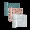 Cotton Muslin Swaddle Blanket 3 Pack - Vintage Floral