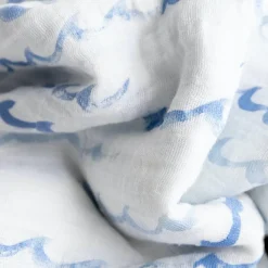 Cotton Muslin Swaddle Blanket - High Tide
