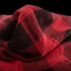 Cotton Muslin Swaddle Blanket - Red Plaid