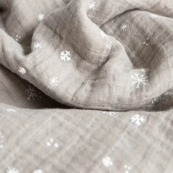 Cotton Muslin Swaddle Blanket - Snow Flurries