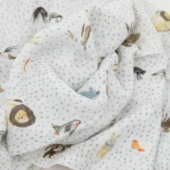 Cotton Muslin Swaddle Blanket 3 Pack - Party Animals