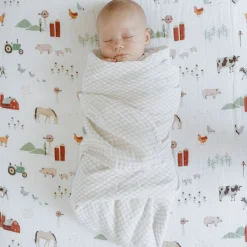 Cotton Muslin Swaddle Blanket 3 Pack - Georgia Peach 2