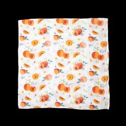 Cotton Muslin Swaddle Blanket - Georgia Peach