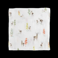 Cotton Muslin Swaddle Blanket - Oh Deer!