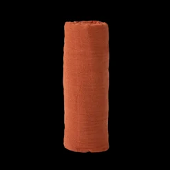 Cotton Muslin Swaddle Blanket - Rust