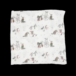 Cotton Muslin Swaddle Blanket - Snow Day