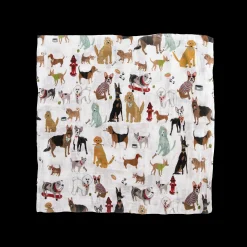 Cotton Muslin Swaddle Blanket - Woof