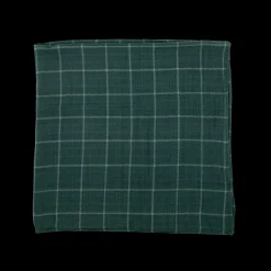 Cotton Muslin Swaddle Blanket - Evergreen Plaid