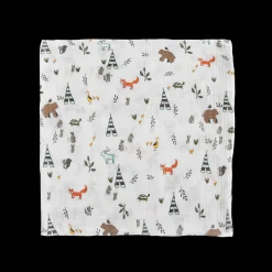 Cotton Muslin Swaddle Blanket - Forest Friends