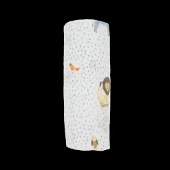 Cotton Muslin Swaddle Blanket - Party Animals