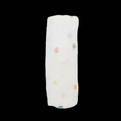 Cotton Muslin Swaddle Blanket - Party Dots