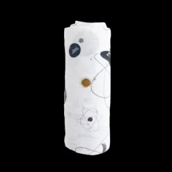 Cotton Muslin Swaddle Blanket - Planetary