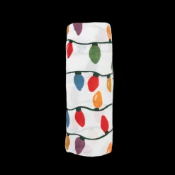 Cotton Muslin Swaddle Blanket - Christmas Bulbs