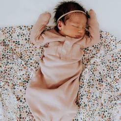 Cotton Muslin Swaddle Blanket - Pressed Petals